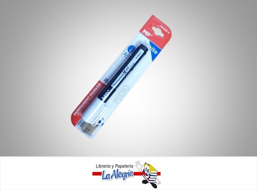 [8435250993413] MARCADOR PERMANENTE BLANCO 2/3MM PE486-0 MARCA MP