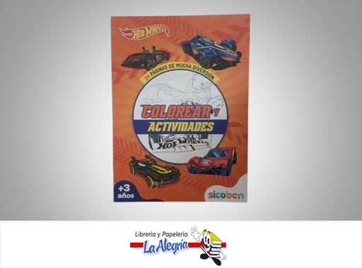 [6014417266267] COLOREAR Y ACTIVIDADES HOT WHEELS MARCA SICOBEN