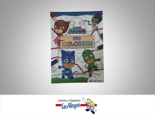 [6014417270240] LIBRO PARA COLOREAR YO COLOREO PJ MASKS MARCA SICOBEN