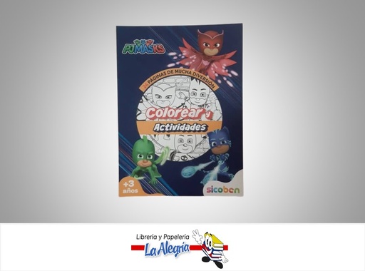 [6014417276204] LIBRO DE ACTIVIDADES Y COLOREAR PJ MASKS MARCA SICOBEN