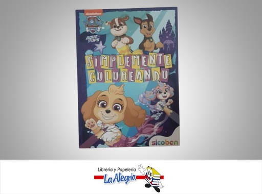 [6014417282298] LIBRO PARA COLOREAR SIMPLEMENTE PAW PATROL MARCA SICOBEN