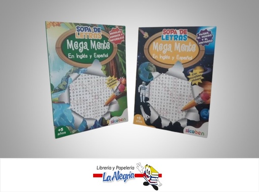 [6014417384336] MEGAMENTE SOPAS DE LETRAS NATURALEZA Y UNIVERSO MARCA SICOBEN