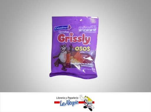 [7702011128072] GOMITAS GRISSLY OSOS 80GR MARCA COLOMBINA