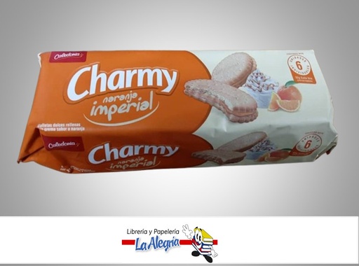 [7591164000072] GALLETA CHARMY NARANJA IMPERIAL PAQ 6 UND MARCA CALEDONIA