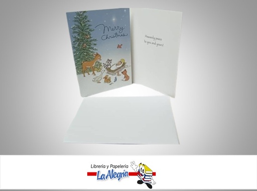[IMW2320] TARJETA DE REGALO MERRY CHRISTMAS NIÑO JESUS UND MARCA HALLMARK