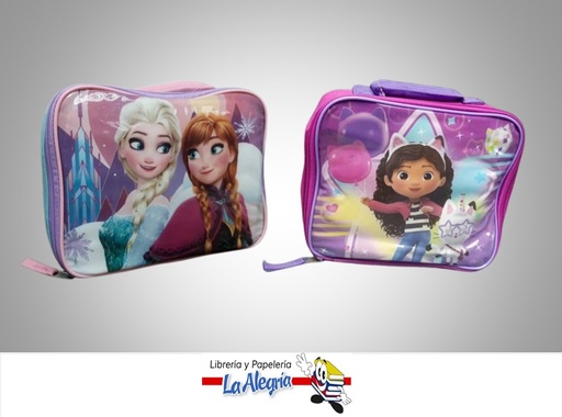 [LC002] LONCHERA DE FROZEN Y GABY DOLLHOUSE PARA NIÑA UND MARCA NIKO IMPORT