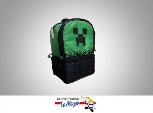 [041205749608] LONCHERA DE CREEPER MINECRAFT MARCA NIKO IMPORT