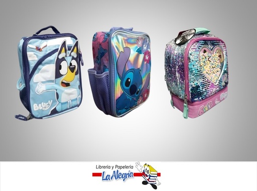 [LC004] LONCHERA DE BLUEY, BARBIE Y STITCH UND MARCA NIKO IMPORT