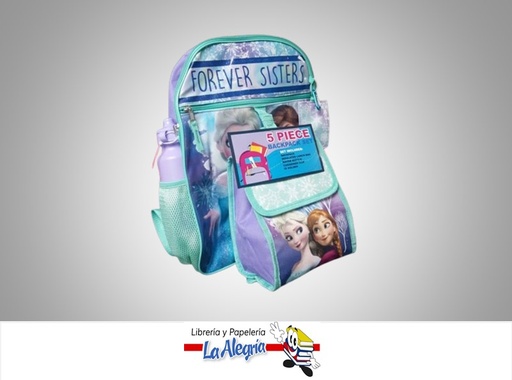 [196179856712] MORRAL DE FROZEN CON LONCHERA Y TERMO PARA NIÑA MARCA NIKO IMPORT