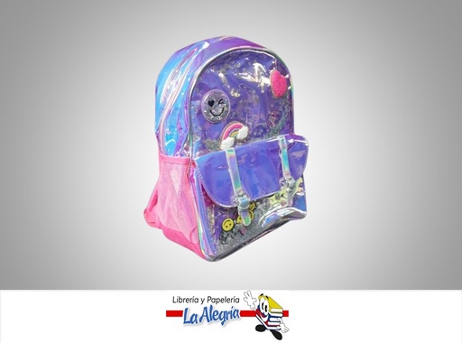[197710337158] MORRAL MULTICOLOR DE LENTEJUELAS ROSA RADIANTE PARA NIÑA MARCA NIKO IMPORT
