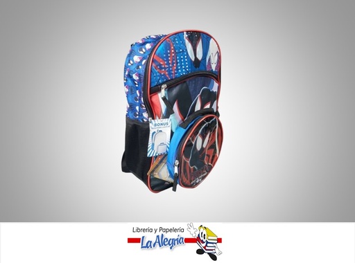 [840716257356] MORRAL DE SPIDERMAN MILES MORALES CON LONCHERA UND MARCA NIKO IMPORT