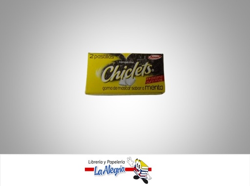 [0207009] CHICLET MENTA PAQ 2 UND MARCA ADAMS