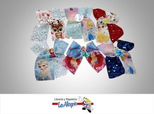 [LAZOTRES] LAZO DE NIÑA VARIADOS CON APLIQUE Y LENTEJUELAS UND MARCA S/M