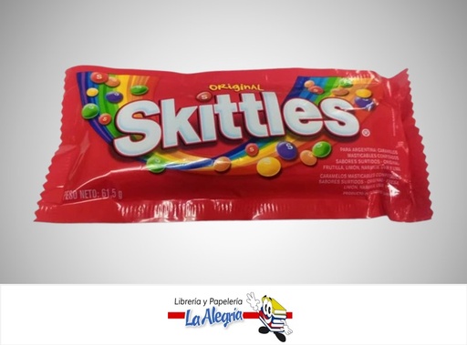 [022000018465] CARAMELO SKITTLES ORIGINAL 61.5GR UND MARCA SKITTLES