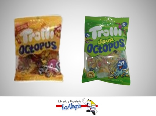 [8436036186258] GOMITAS TROLLI SOUR OCTOPUS 100GR MARCA TROLLI