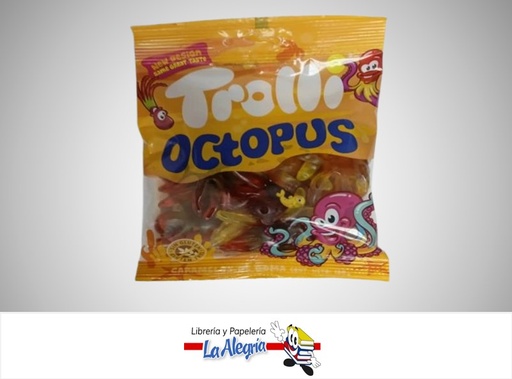[8437005297609] GOMITAS TROLLI SOUR OCTOPUS 100GR MARCA TROLLI