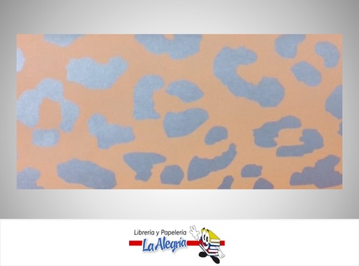 [PRP021] PAPEL DE REGALO PAPURRI 66X46 CM ANIMAL PRINT NARANJA MARCA S/M