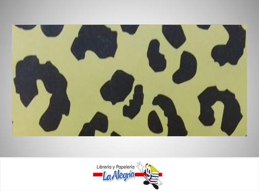 [PRP022] PAPEL DE REGALO PAPURRI 66X46 CM ANIMAL PRINT AMARILLO MARCA S/M