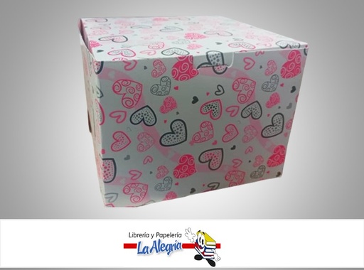 [TOS6AMTDSV] CAJA DE REGALO TOSCANA N°6 AMORE SIN VISOR TIPO D 14X18X18 CM AMORE MARCA PRESTO PACK
