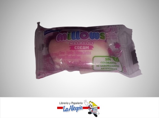 [90299P] MALVAVISCOS MASMELOS MILLOWS 5G UND MARCA COLOMBIA