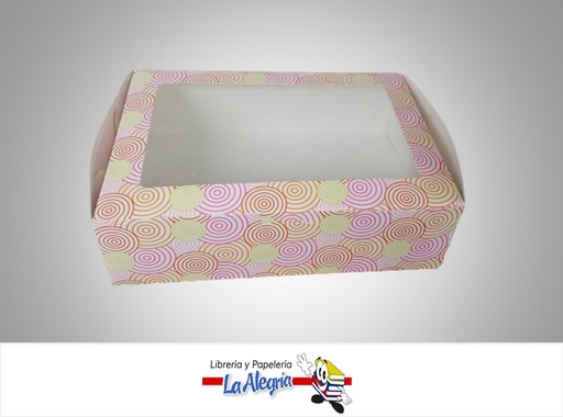[TOS3PSTACV] CAJA DE REGALO TOSCANA N°3 PSICHE CON VISOR TIPO A 7X15.5X18 CM CIRCULOS MARCA PRESTO PACK