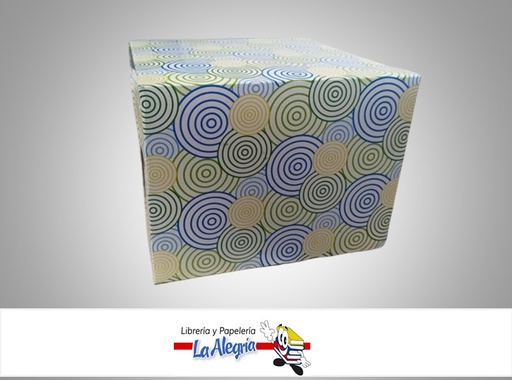 [TOS6PSTASV] CAJA DE REGALO TOSCANA N°6 PSICHE SIN VISOR TIPO A 14X18X18 CM CIRCULOS MARCA PRESTO PACK