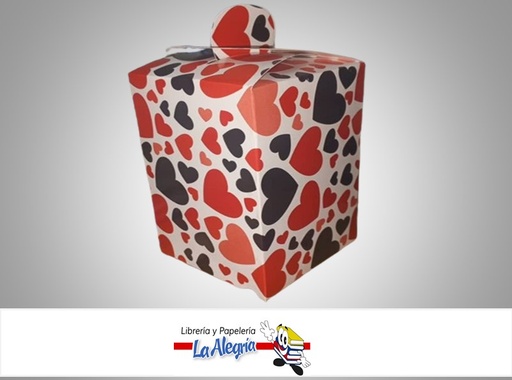 [TREVI3AMTA] CAJA DE REGALO TREVI N°3 AMORE TIPO A 11.2X11.2X16CM CORAZONES MARCA PRESTO PACK