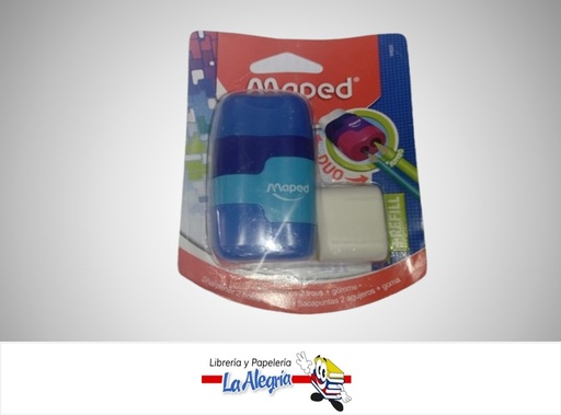 [3154140492205] SACAPUNTA CON DEPOSITO DOBLE 049220 CONNECT CON BORRADOR Y REPUESTO MARCA MAPED