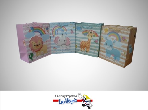 [4568774110845] BOLSA DE REGALO BABY SHOWER LT-7045-1; 18X23X10 CM MARCA S/M