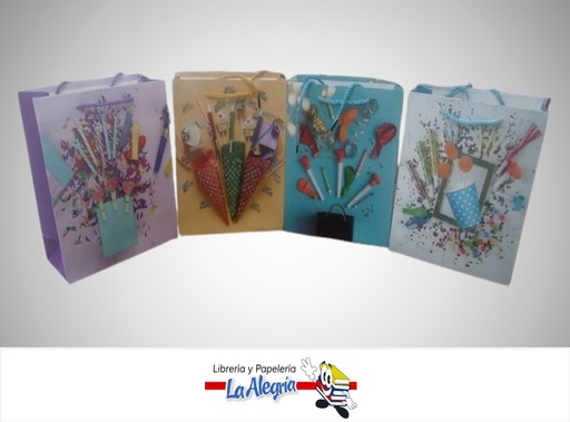[6978023298022] BOLSA DE REGALO FIESTA EF-2329L-1; 26X32X10 CM MARCA S/M