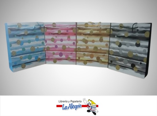 [4564477603721] BOLSA DE REGALO PUNTOS LT-6037M-1; 26X32X10 CM MARCA S/M