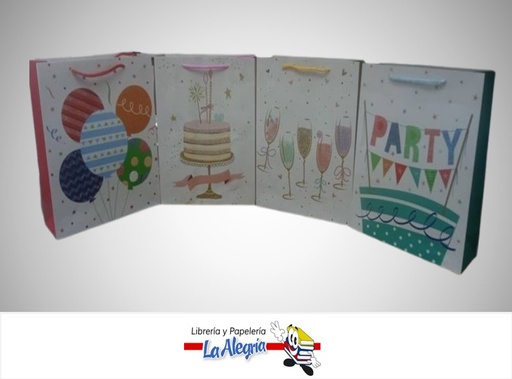 [6956612600227] BOLSA DE REGALO PARTY LT-6031M-3 ; 26X32X10 CM MARCA S/M