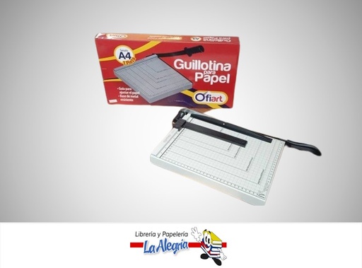 [720171614300] GUILLOTINA BASE DE METAL 12X10''A4 MARCA OFIART