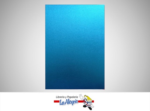 [MF006] FOAMI METALIZADO CARTA AZUL CLARO UND MARCA S/M