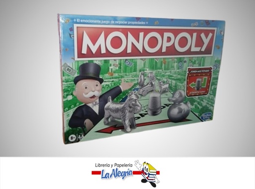 [195166232737] JUEGO DE MESA MONOPOLY CLASIC ESPAÑOL MARCA HASBRO