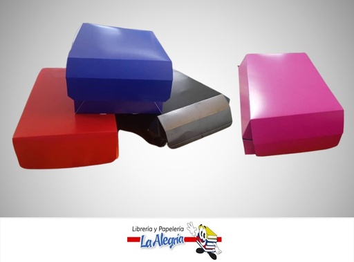 [009CJP] CAJA DE REGALO CON TAPA 25.5X33.5 CM UND 4 COLORES MARCA S/M