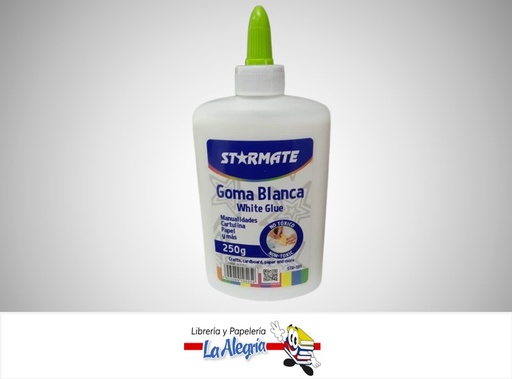 [7453089105259] PEGA LIQUIDA BLANCA 250 GR STR-191 MARCA STARMATE