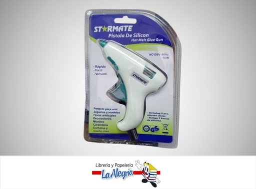 [7453051902046] PISTOLA DE SILICON 15W STR-2007 UND MARCA STARMATE