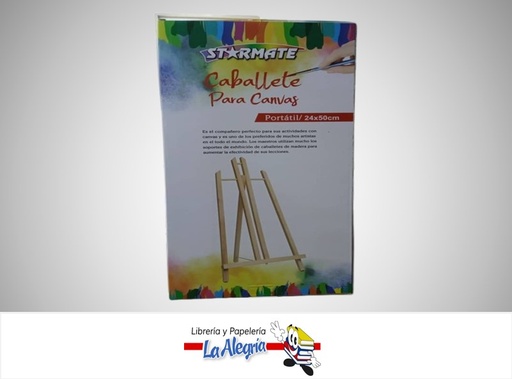 [7453116011232] CABALLETE MADERA 24X50CM STR-2188 MARCA STARMATE