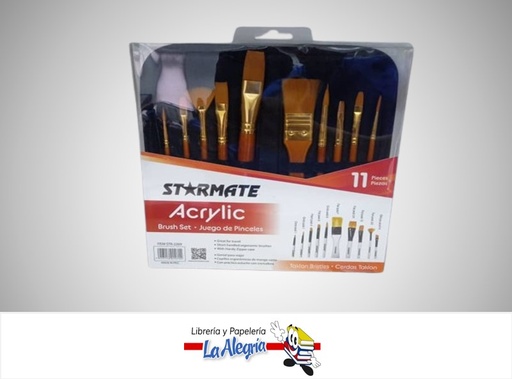 [7453116014714] PINCEL SET 11PZAS STR-2269 MARCA STARMATE