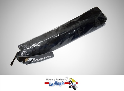 [2024030322251] PARAGUAS DE CARTERA 170T UB-07-BK NEGRO MARCA STORM