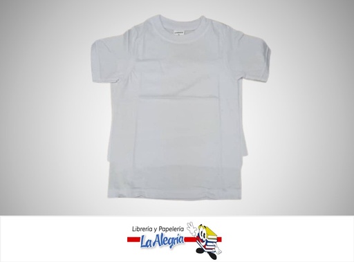 [7453116008324] FRANELA ESCOLAR TALLA 10 A LA 16 BLANCA UNIDAD STR-954TBY MARCA STARMATE