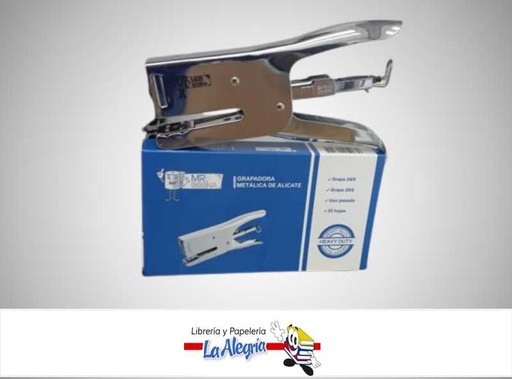 [6936079007104] GRAPADORA ALICATE  26/6 24/6 25 HOJAS USO PESADO MARCA MR. BOBINA