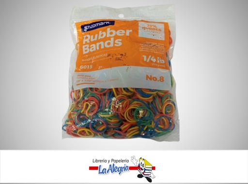[7453015114058] LIGA DE GOMA N°18 113GR ST06015 COLORES MARCA STUDMARK