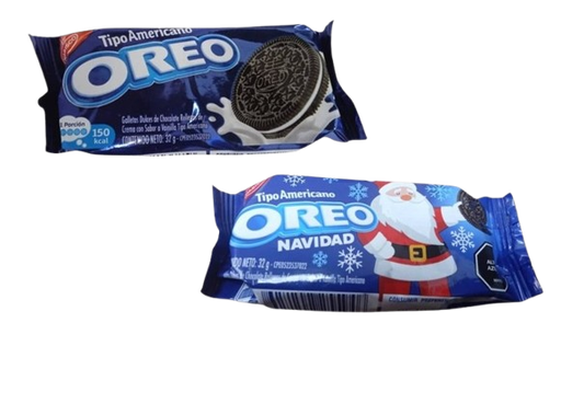 [7622202213779] GALLETA OREO TIPO AMERICANO NAVIDAD Y NORMAL 32G MARCA NABISCO