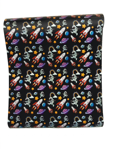 [CONTAC073] PAPEL CONTAC STICKERS AVENTURA ESPACIAL POR METRO MARCA OK